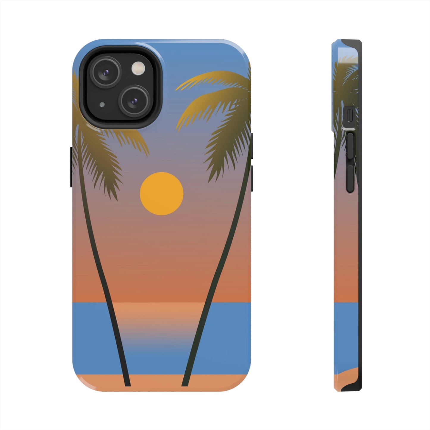 Palm Beach Sunset Minimal Art Tough Phone Cases Case-Mate Ichaku [Perfect Gifts Selection]