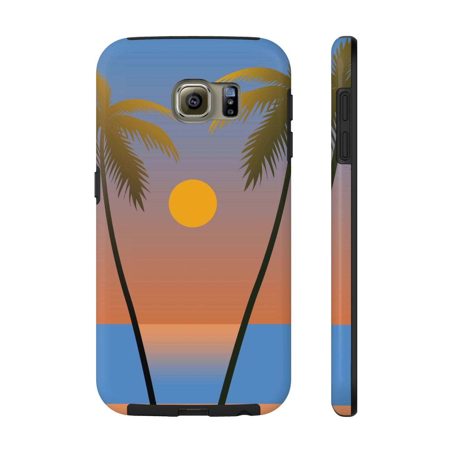 Palm Beach Sunset Minimal Art Tough Phone Cases Case-Mate Ichaku [Perfect Gifts Selection]