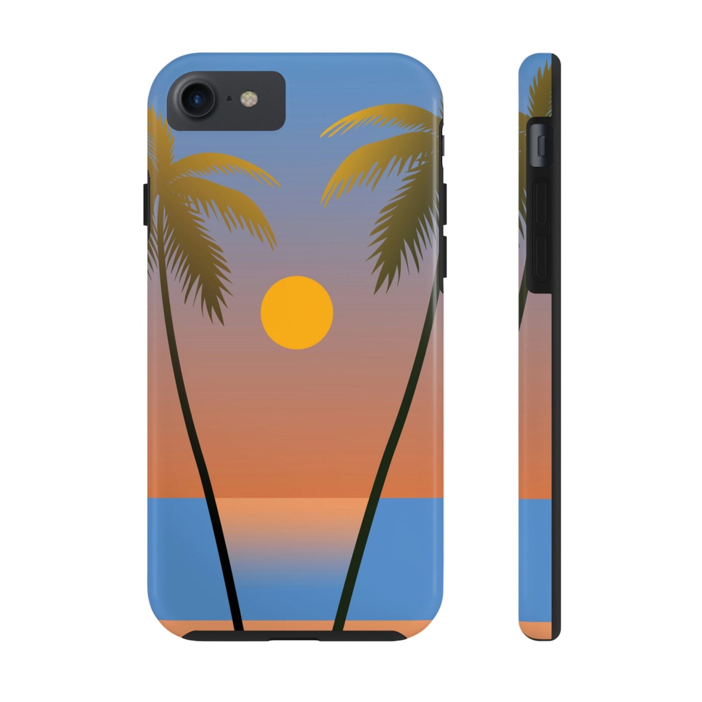 Palm Beach Sunset Minimal Art Tough Phone Cases Case-Mate Ichaku [Perfect Gifts Selection]