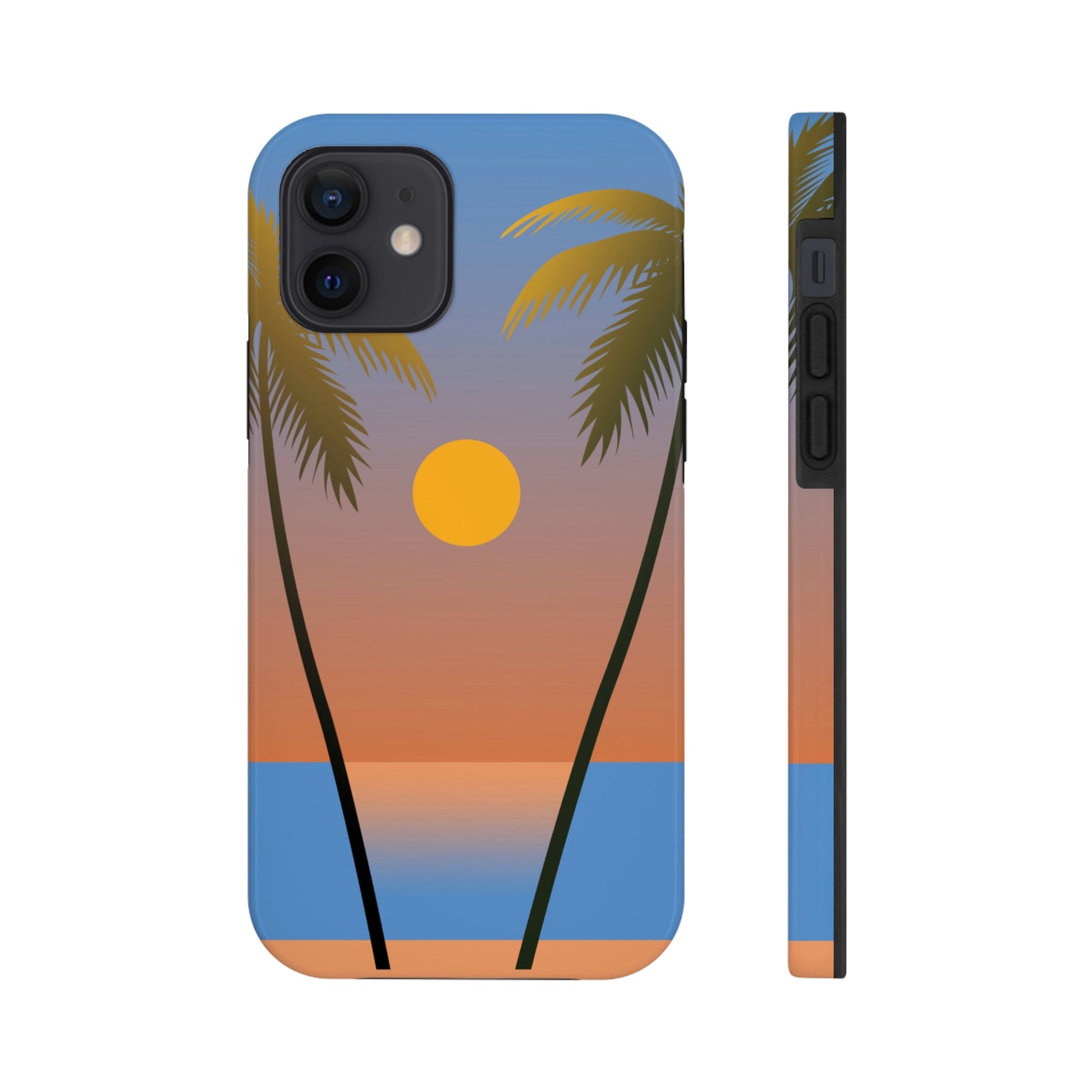 Palm Beach Sunset Minimal Art Tough Phone Cases Case-Mate Ichaku [Perfect Gifts Selection]