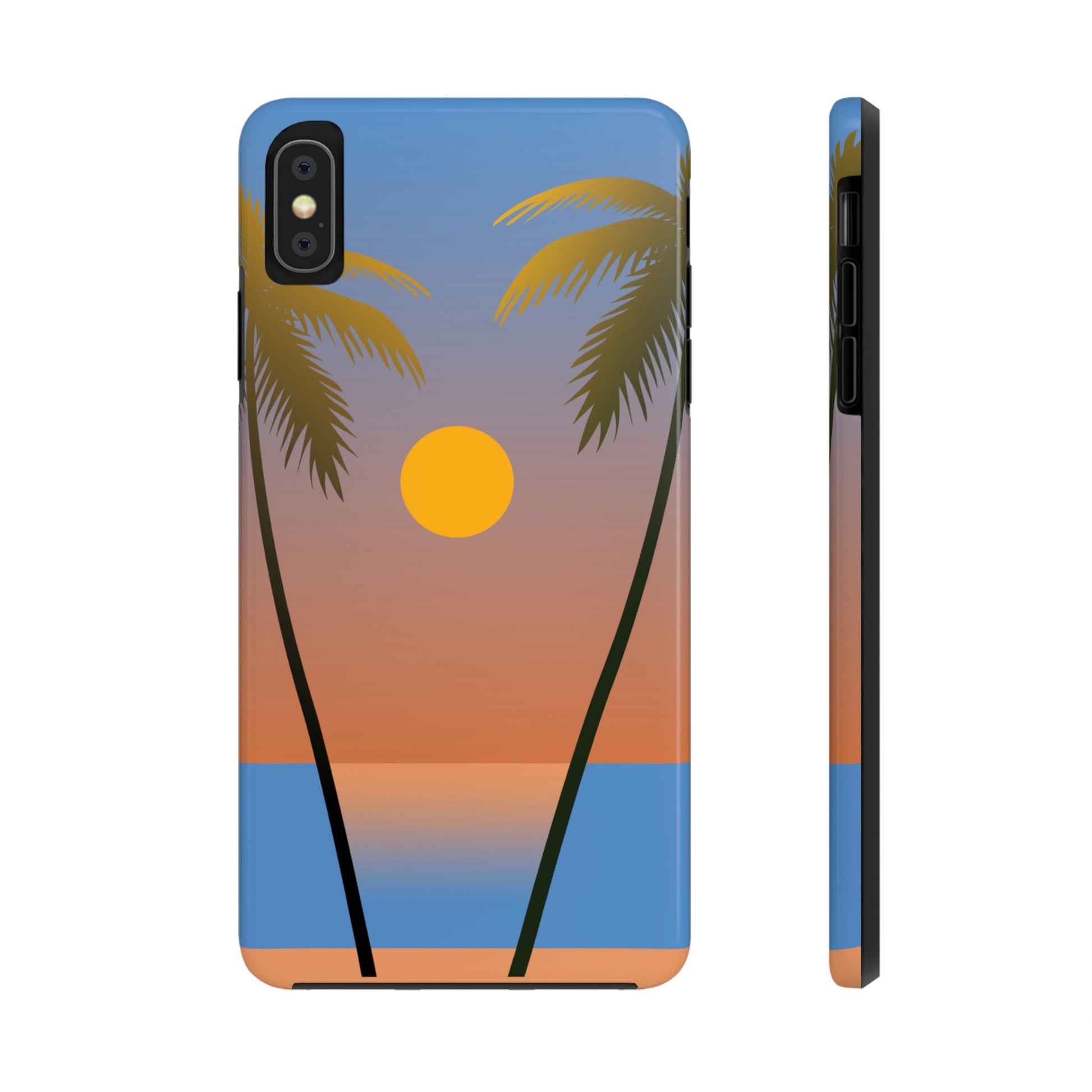 Palm Beach Sunset Minimal Art Tough Phone Cases Case-Mate Ichaku [Perfect Gifts Selection]