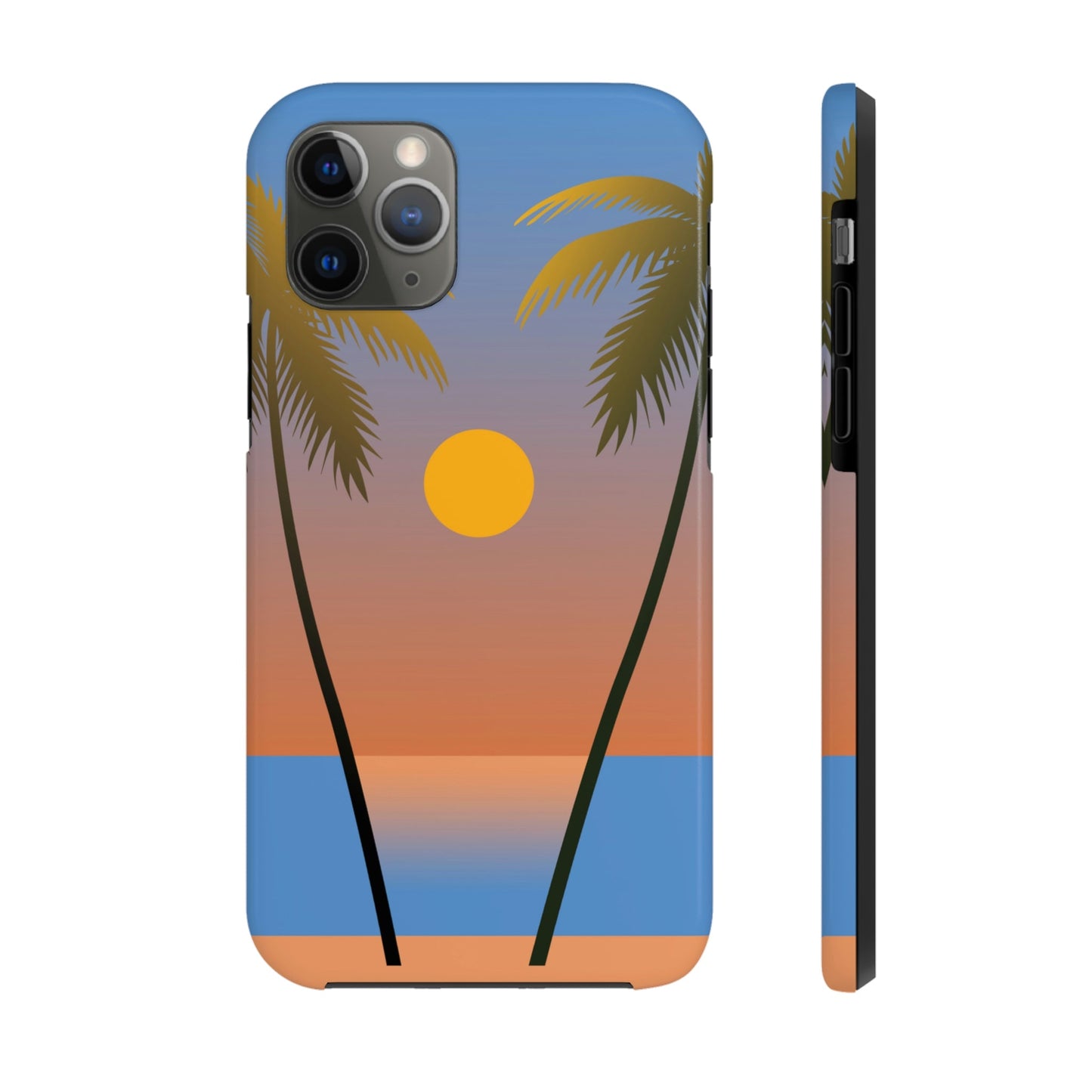 Palm Beach Sunset Minimal Art Tough Phone Cases Case-Mate Ichaku [Perfect Gifts Selection]