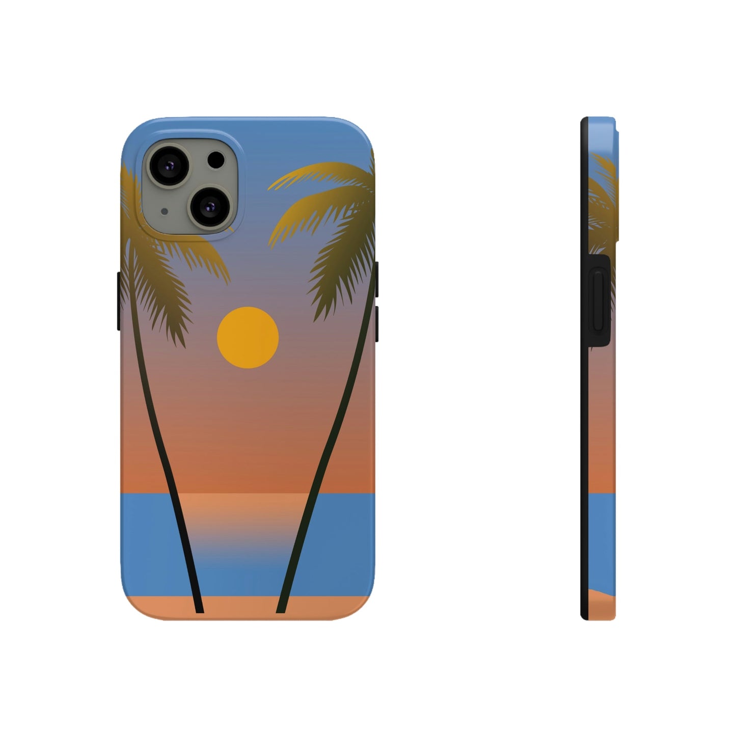 Palm Beach Sunset Minimal Art Tough Phone Cases Case-Mate Ichaku [Perfect Gifts Selection]