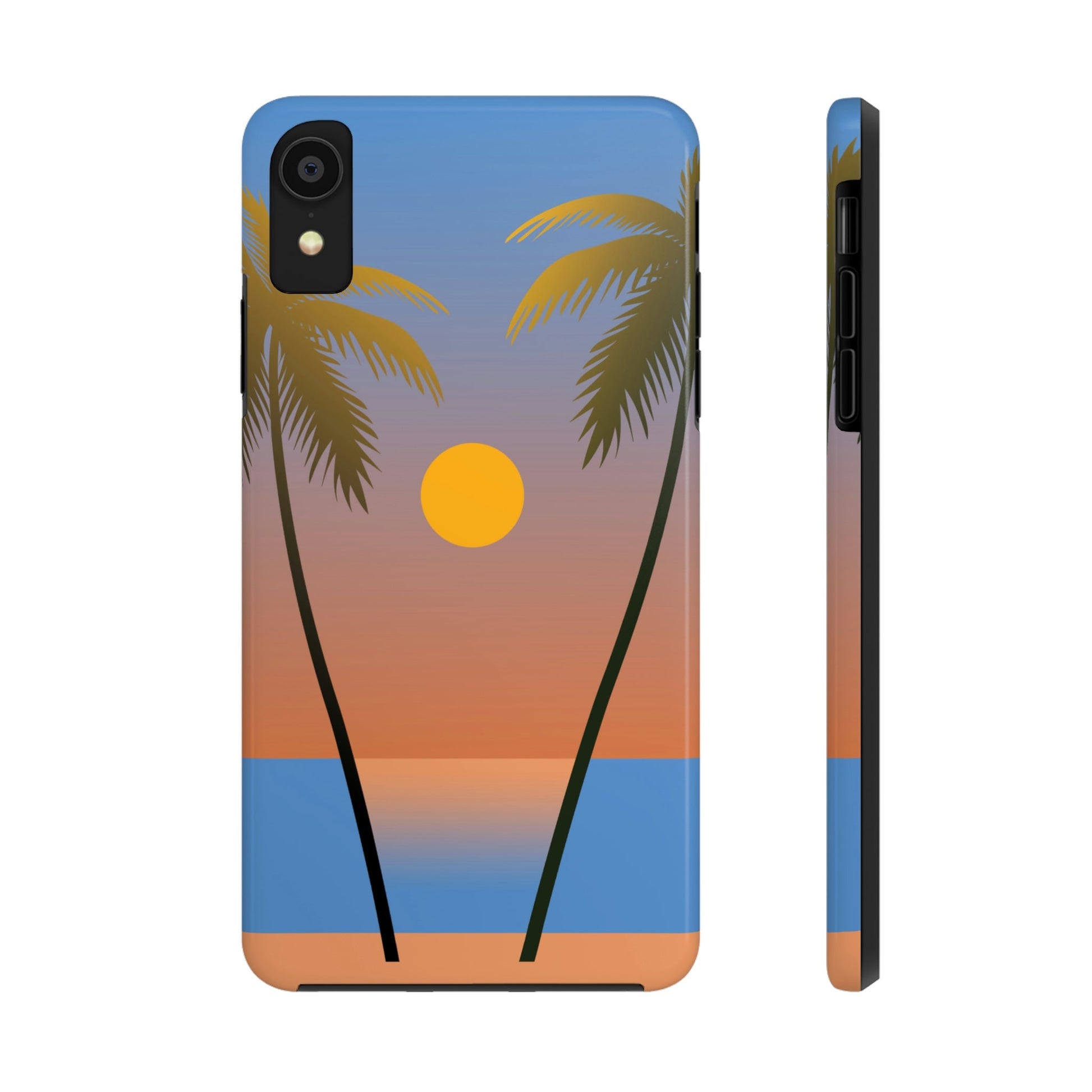 Palm Beach Sunset Minimal Art Tough Phone Cases Case-Mate Ichaku [Perfect Gifts Selection]