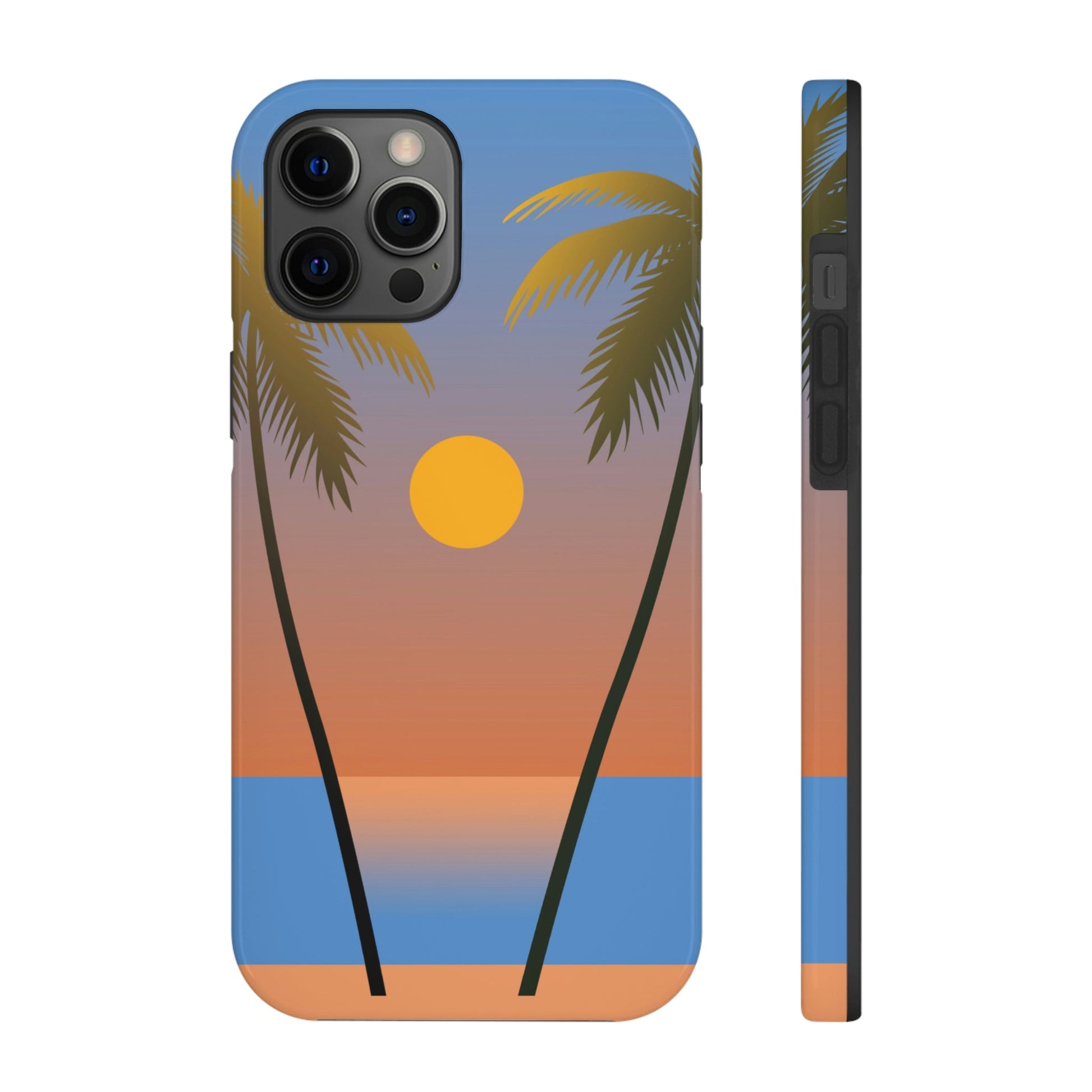 Palm Beach Sunset Minimal Art Tough Phone Cases Case-Mate Ichaku [Perfect Gifts Selection]