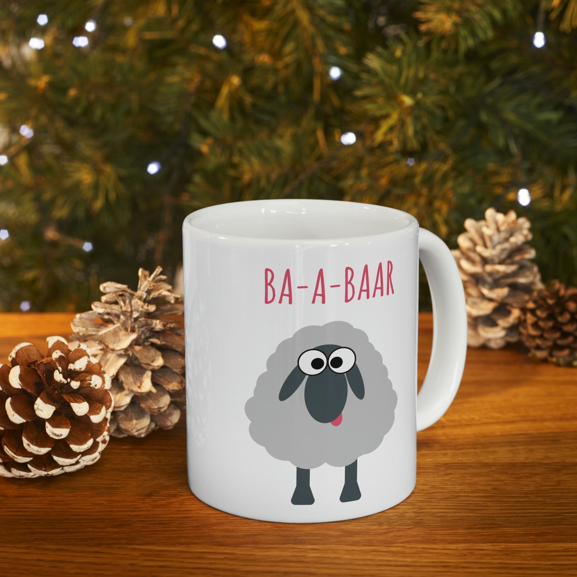 Party Holiday Sheep Bar Alcohol Lovers Ceramic Mug 11oz Ichaku [Perfect Gifts Selection]