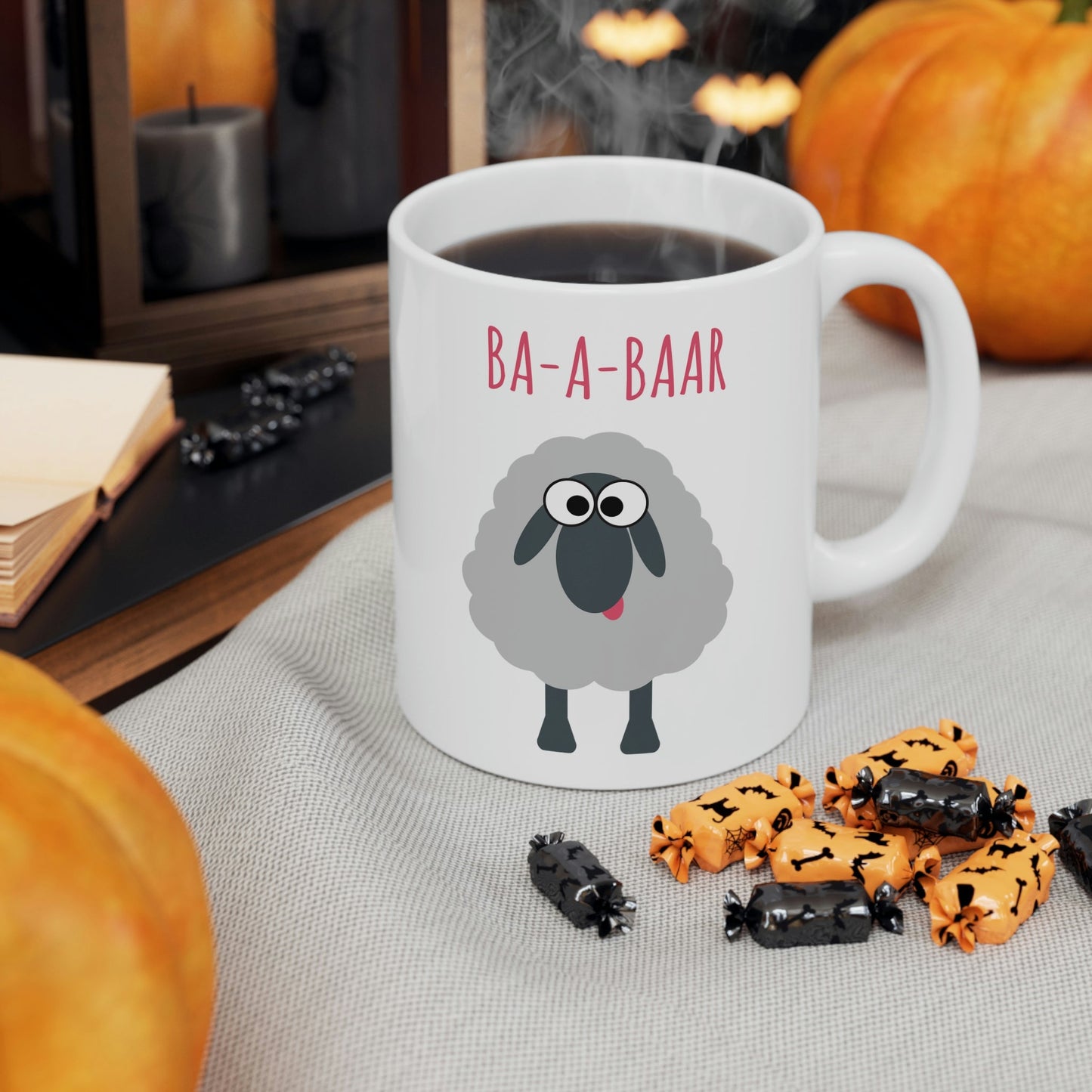 Party Holiday Sheep Bar Alcohol Lovers Ceramic Mug 11oz Ichaku [Perfect Gifts Selection]