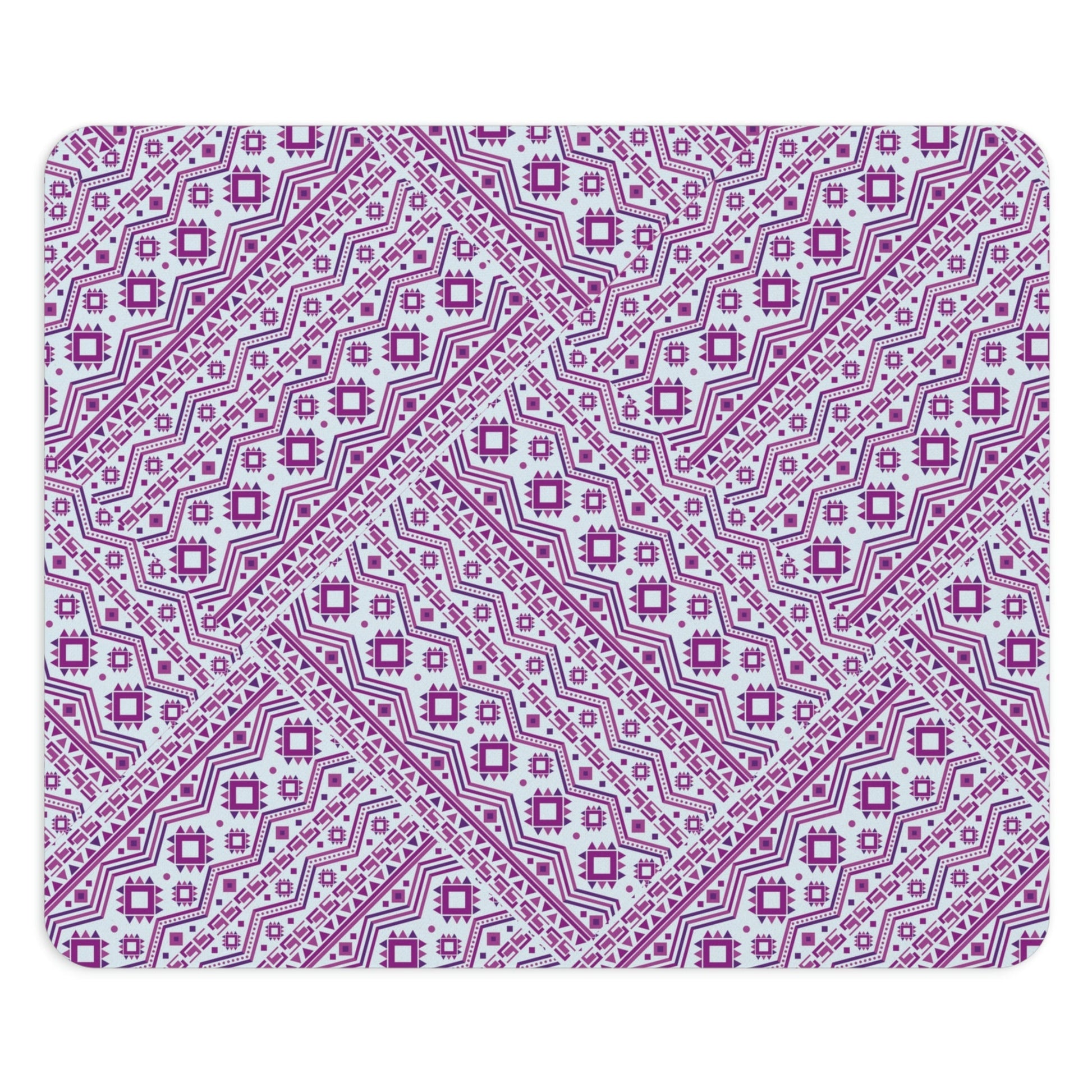 Patchwork Abstract Graphic Geometric Pattern Ergonomic Non-slip Creative Design Mouse Pad Ichaku [Perfect Gifts Selection]