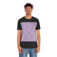 Patchwork Abstract Graphic Geometric Pattern Unisex Jersey Short Sleeve T-Shirt Ichaku [Perfect Gifts Selection]