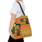 Patchwork Pattern Quilting Abstract Traditional Design AOP Tote Bag Ichaku [Perfect Gifts Selection]