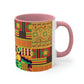 Patchwork Pattern Quilting Abstract Traditional Design Classic Accent Coffee Mug 11oz Ichaku [Perfect Gifts Selection]