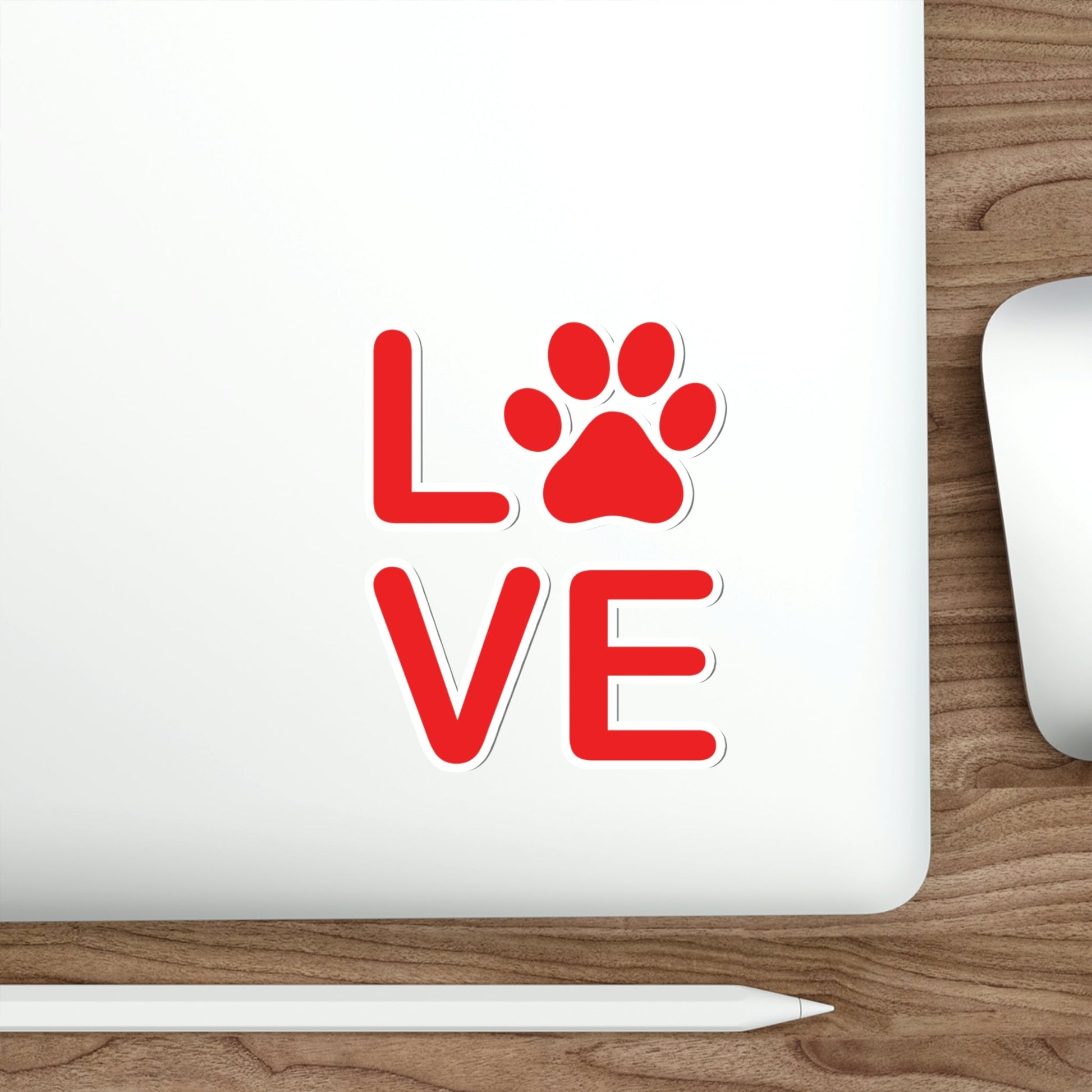 Paw Print Love Funny Cats Memes Unisex Die-Cut Sticker Ichaku [Perfect Gifts Selection]