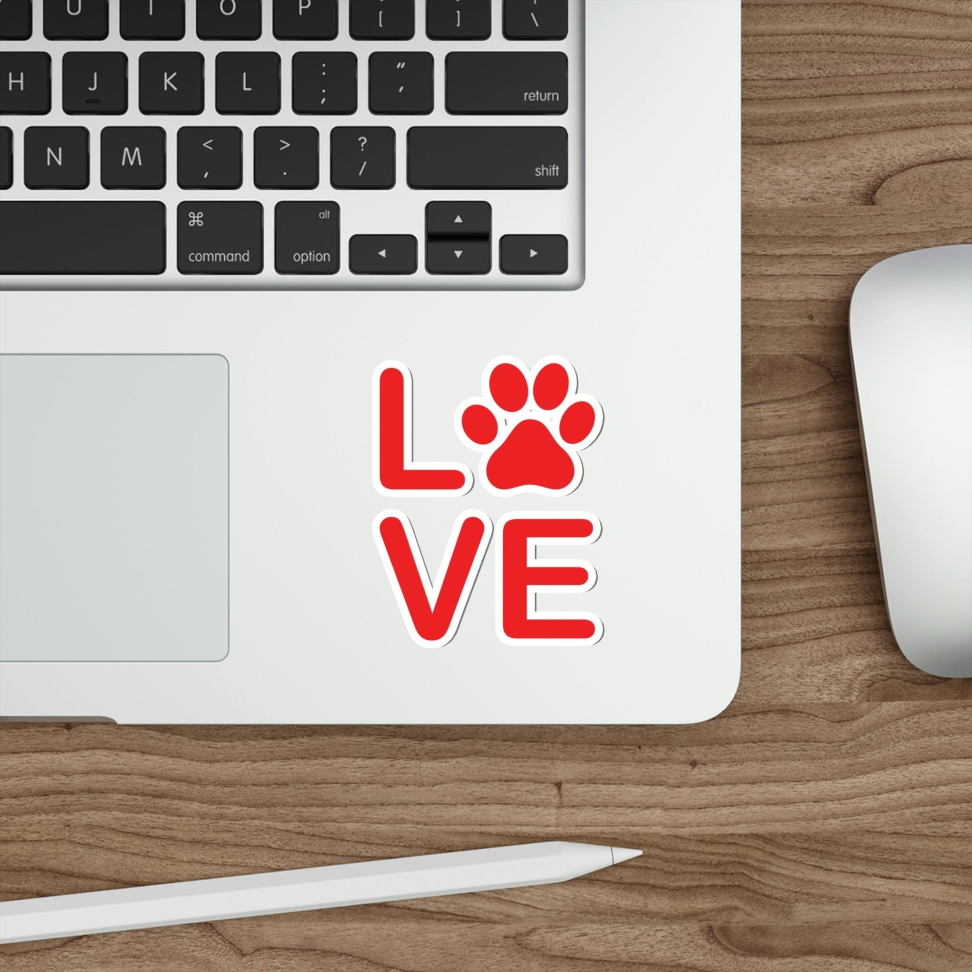 Paw Print Love Funny Cats Memes Unisex Die-Cut Sticker Ichaku [Perfect Gifts Selection]