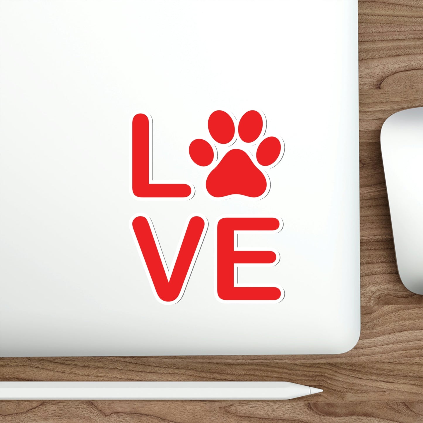 Paw Print Love Funny Cats Memes Unisex Die-Cut Sticker Ichaku [Perfect Gifts Selection]