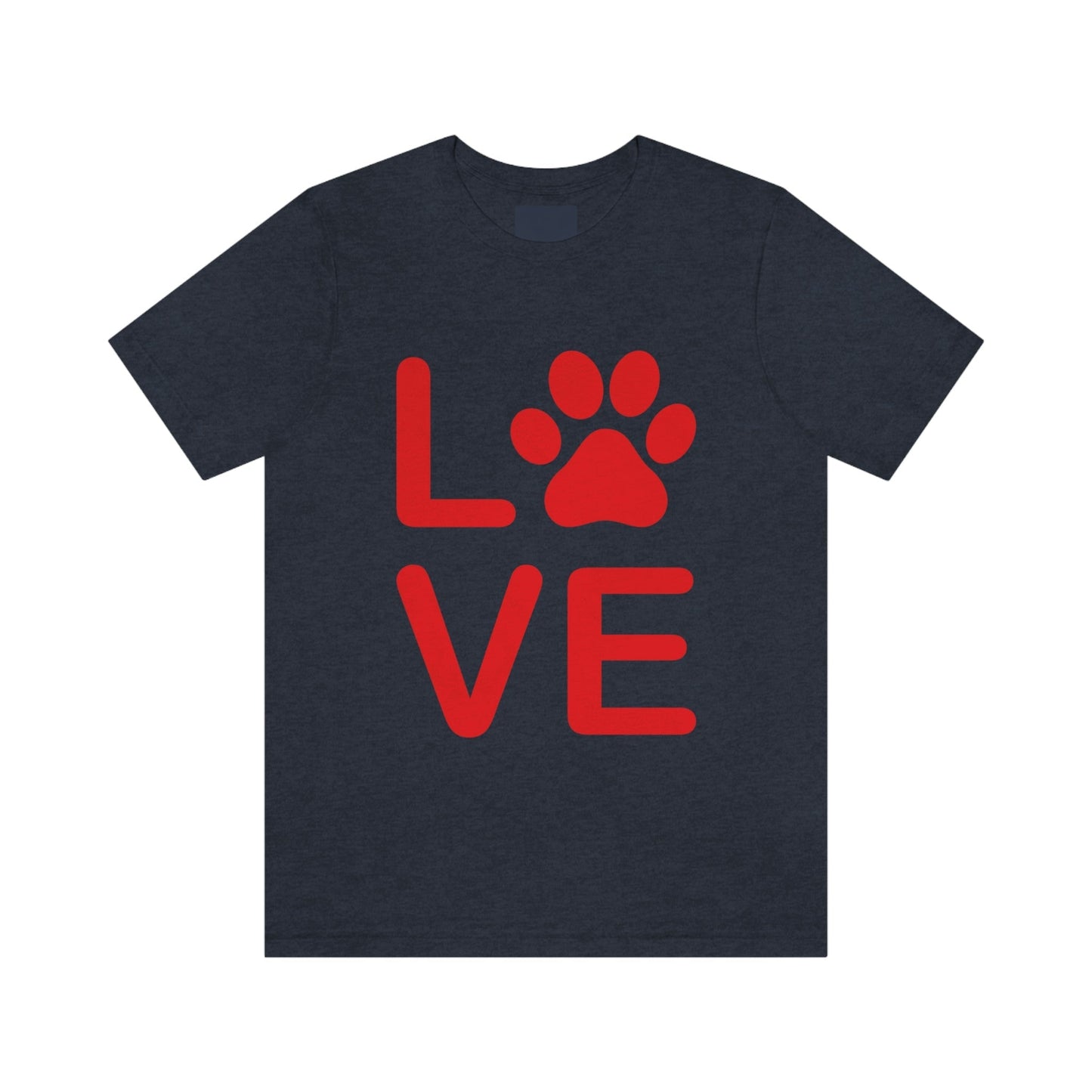 Paw Print Love Funny Cats Memes Unisex Jersey Short Sleeve T-Shirt Ichaku [Perfect Gifts Selection]