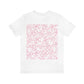 Peony Flower Pink Pattern Unisex Jersey Short Sleeve T-Shirt Ichaku [Perfect Gifts Selection]