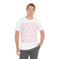 Peony Flower Pink Pattern Unisex Jersey Short Sleeve T-Shirt Ichaku [Perfect Gifts Selection]