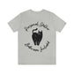 Personal Black Cat Stalker, Monochrome Unisex Jersey Short Sleeve T-Shirt Ichaku [Perfect Gifts Selection]