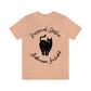 Personal Black Cat Stalker, Monochrome Unisex Jersey Short Sleeve T-Shirt Ichaku [Perfect Gifts Selection]