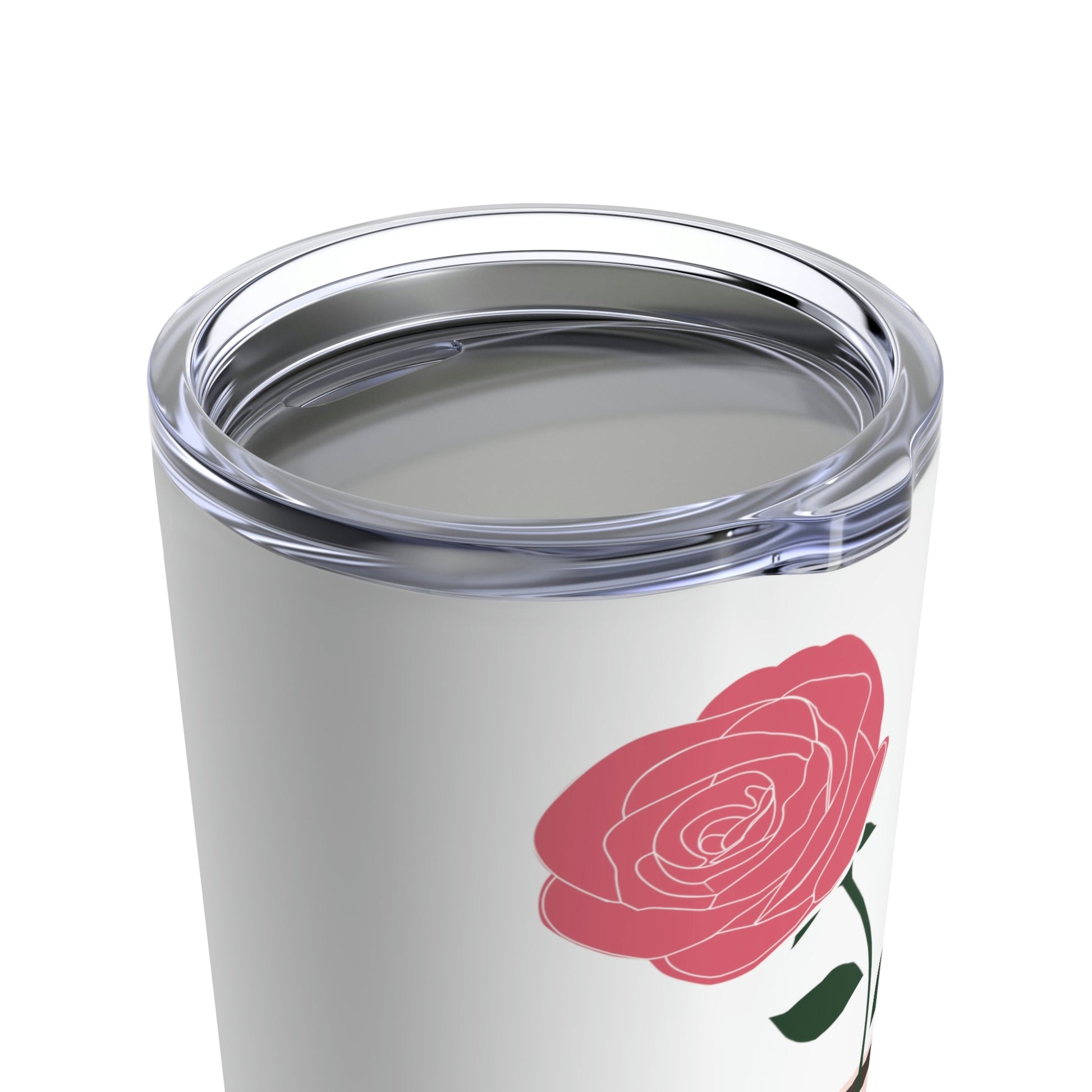 Pink Peony Minimal Art Retro Plant In The Vase Stainless Steel Hot or Cold Vacuum Tumbler 20oz Ichaku [Perfect Gifts Selection]