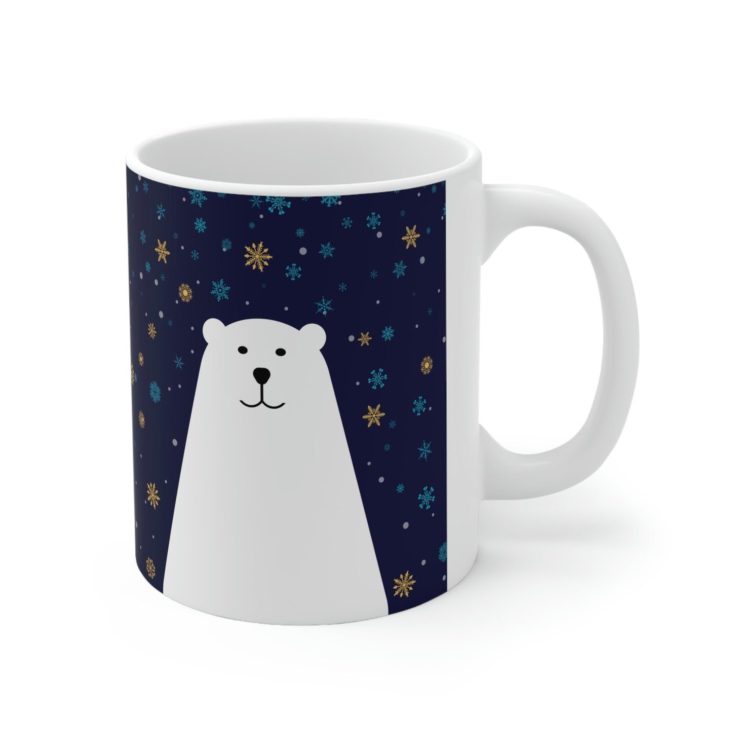 Polar Bear Arctic Art Ceramic Mug 11oz Ichaku [Perfect Gifts Selection]