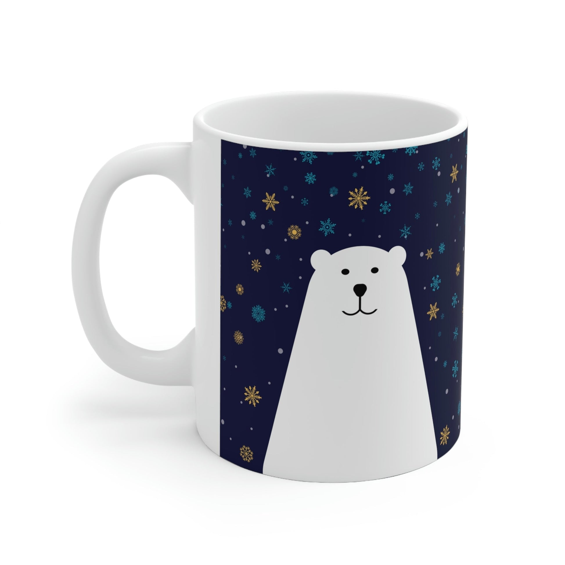 Polar Bear Arctic Art Ceramic Mug 11oz Ichaku [Perfect Gifts Selection]