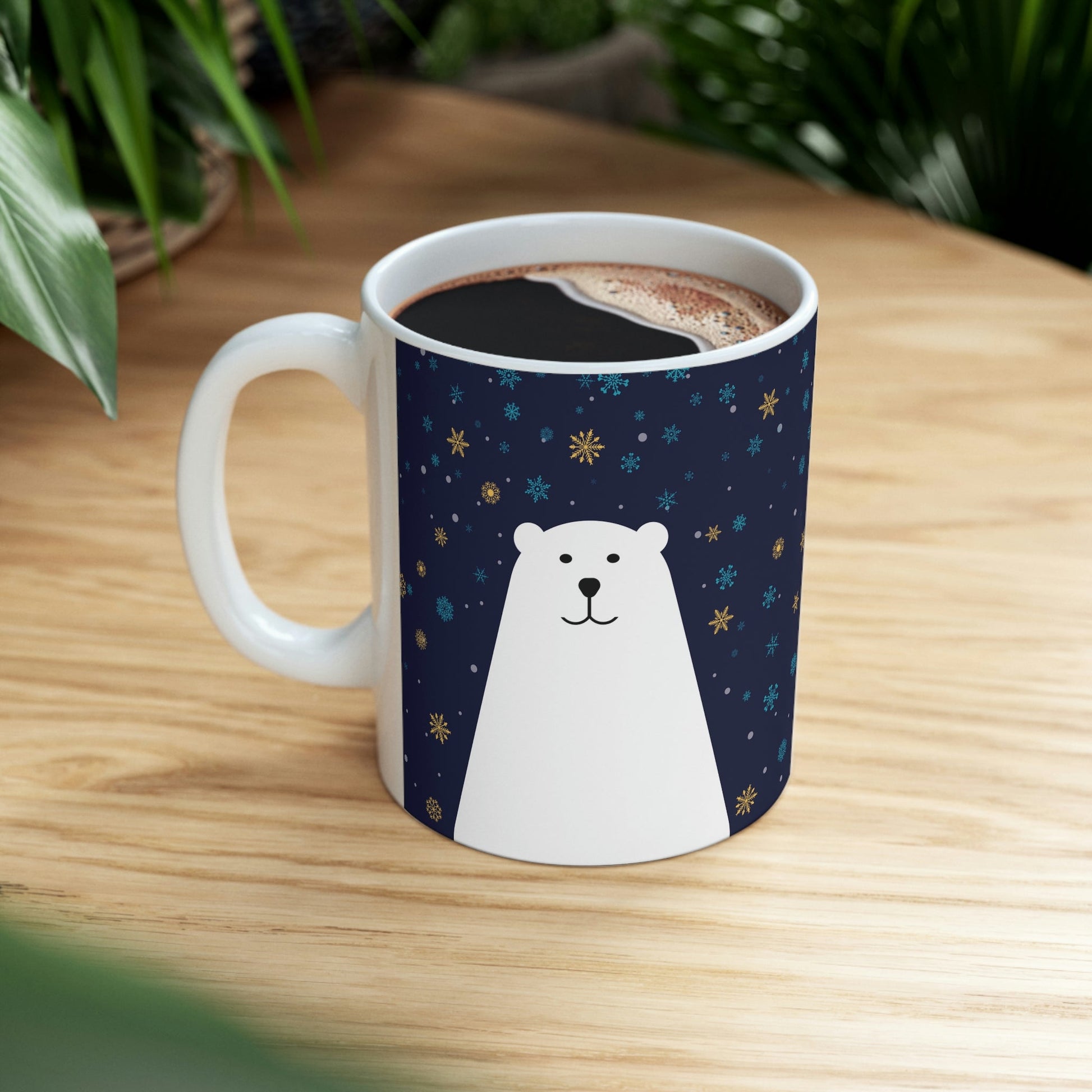 Polar Bear Arctic Art Ceramic Mug 11oz Ichaku [Perfect Gifts Selection]