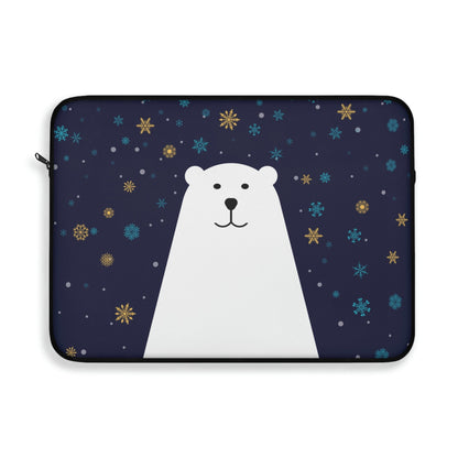 Polar Bear Arctic Art Laptop Sleeve Ichaku [Perfect Gifts Selection]