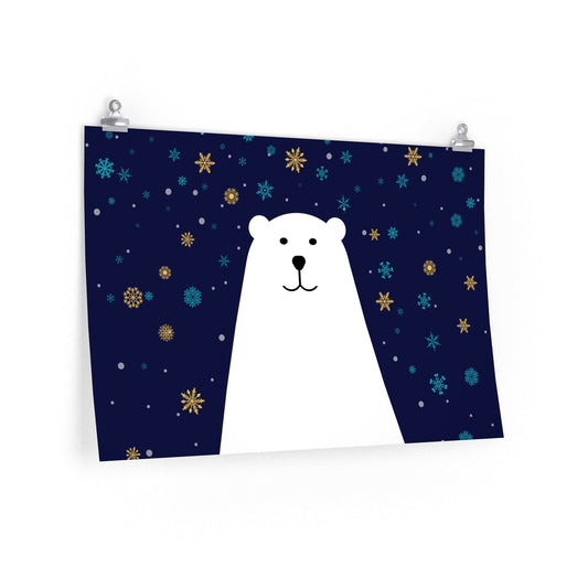 Polar Bear Arctic Art Premium Matte Horizontal Posters Ichaku [Perfect Gifts Selection]