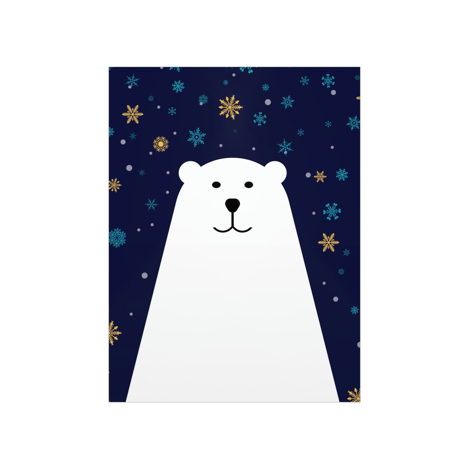 Polar Bear Arctic Art Premium Matte Vertical Posters Ichaku [Perfect Gifts Selection]