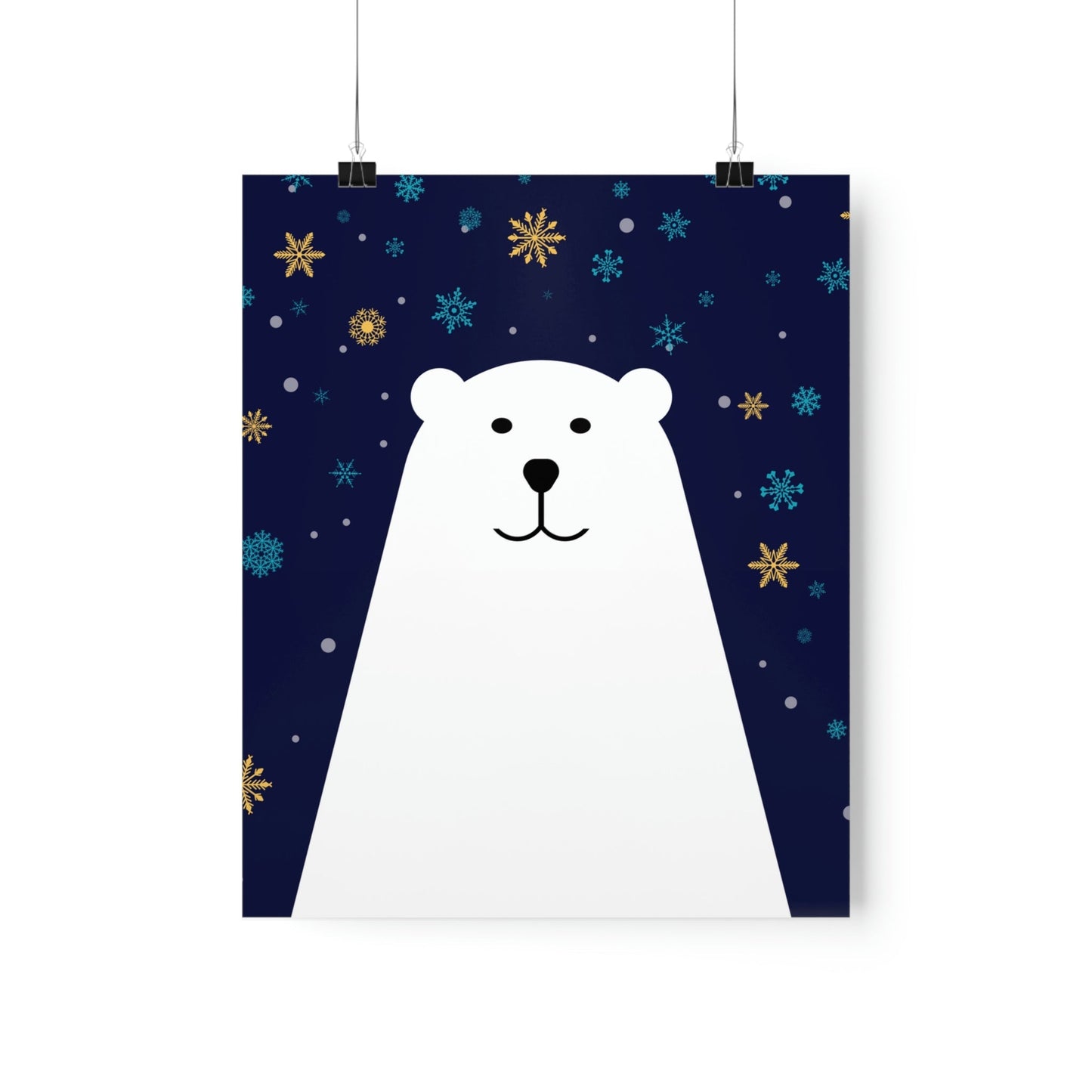 Polar Bear Arctic Art Premium Matte Vertical Posters Ichaku [Perfect Gifts Selection]