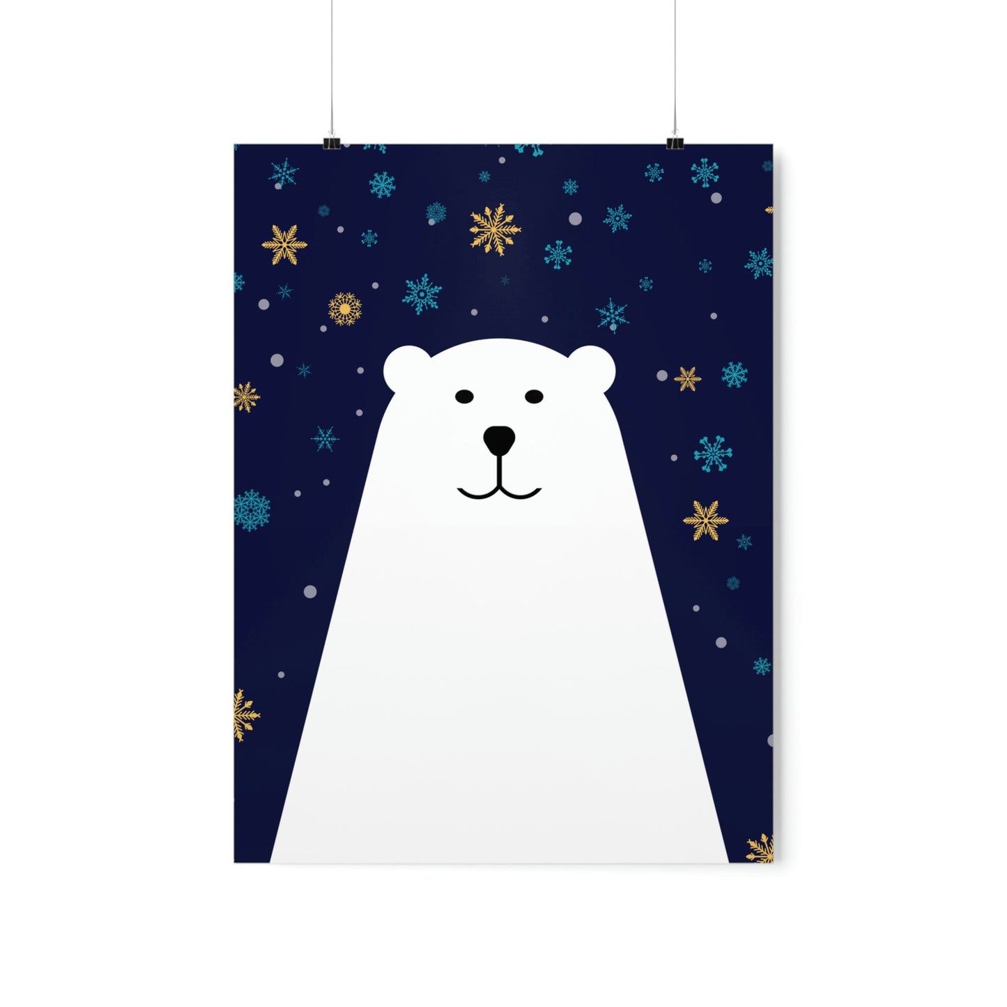 Polar Bear Arctic Art Premium Matte Vertical Posters Ichaku [Perfect Gifts Selection]