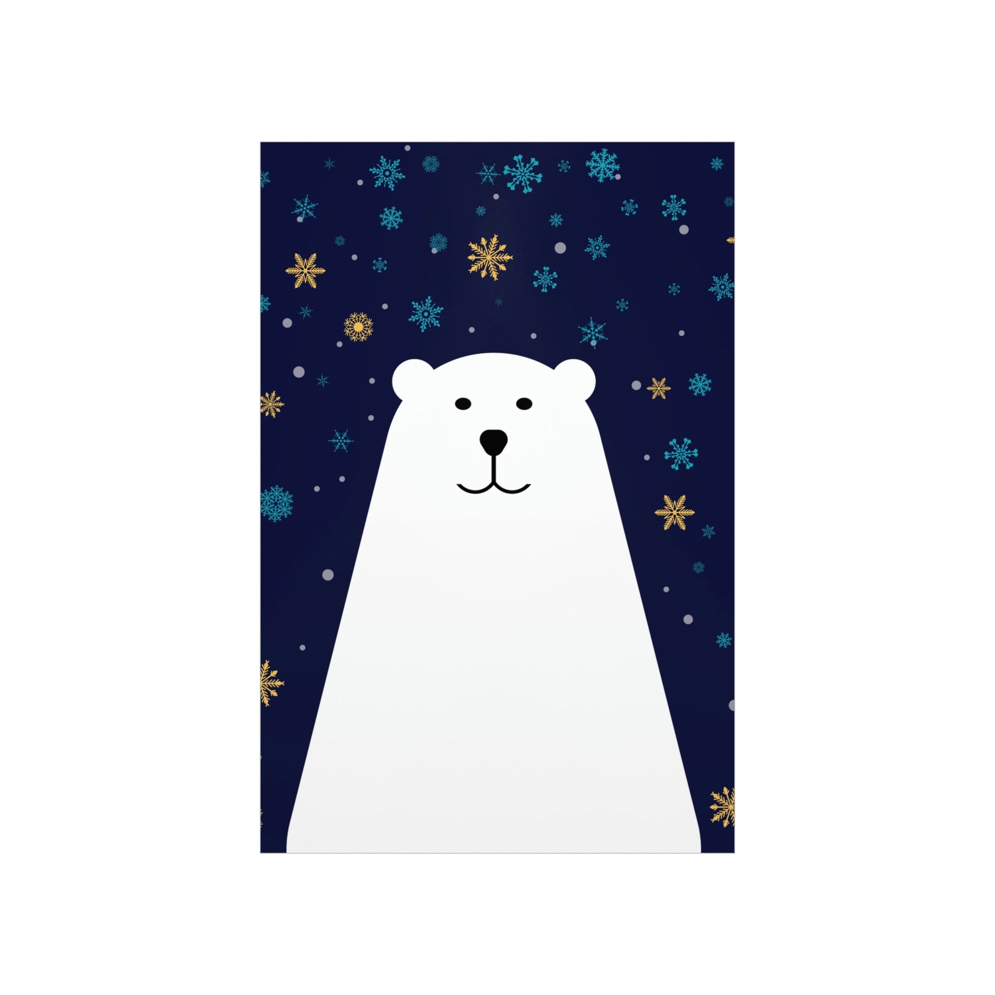 Polar Bear Arctic Art Premium Matte Vertical Posters Ichaku [Perfect Gifts Selection]