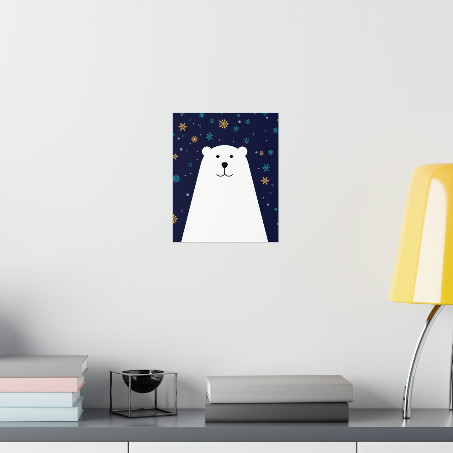 Polar Bear Arctic Art Premium Matte Vertical Posters Ichaku [Perfect Gifts Selection]