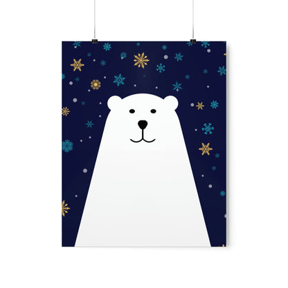 Polar Bear Arctic Art Premium Matte Vertical Posters Ichaku [Perfect Gifts Selection]