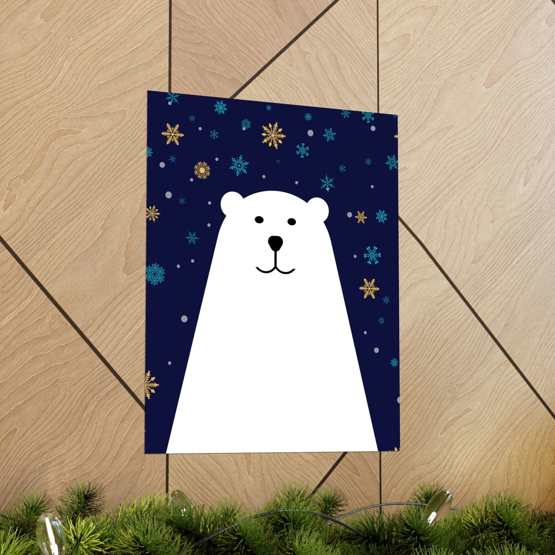 Polar Bear Arctic Art Premium Matte Vertical Posters Ichaku [Perfect Gifts Selection]