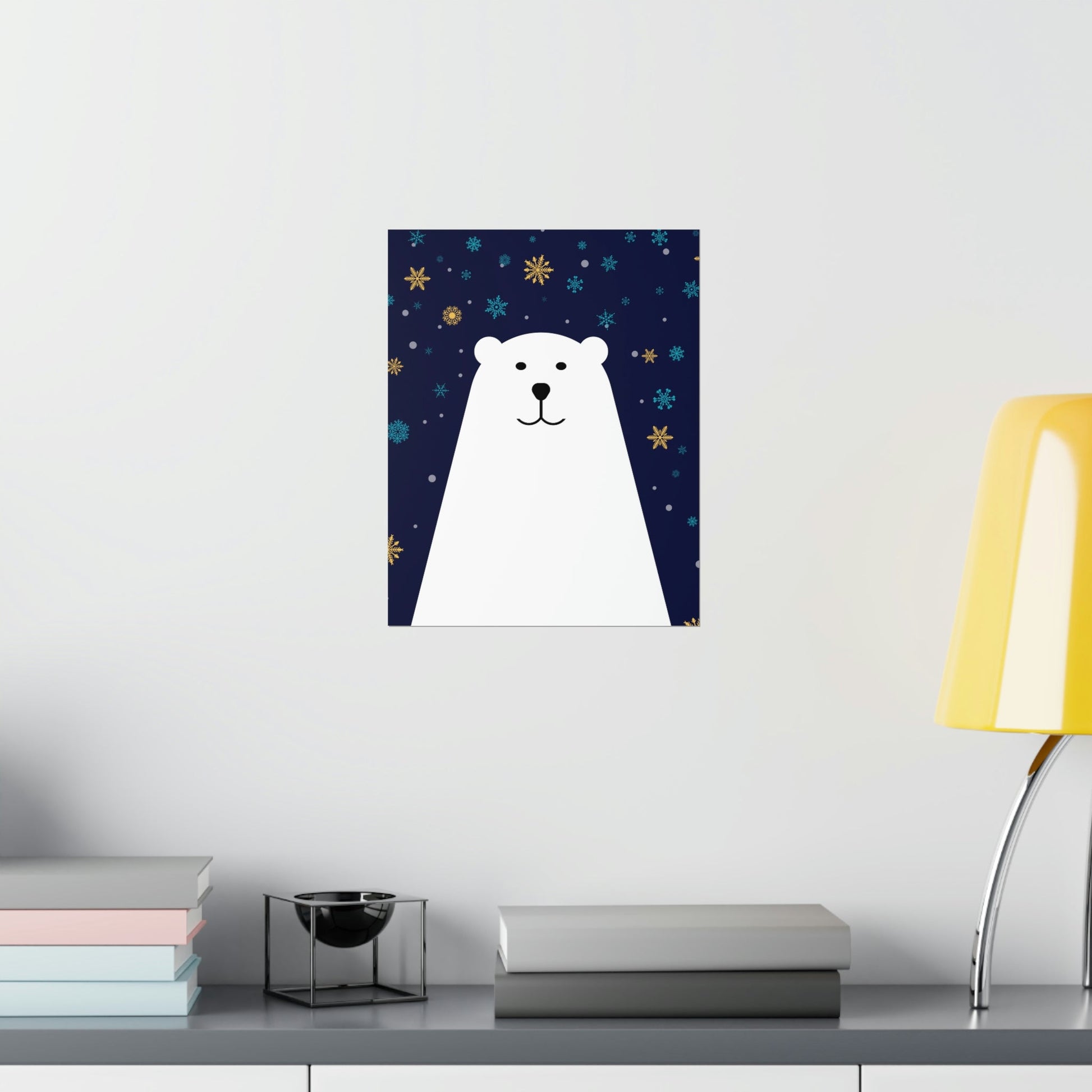 Polar Bear Arctic Art Premium Matte Vertical Posters Ichaku [Perfect Gifts Selection]