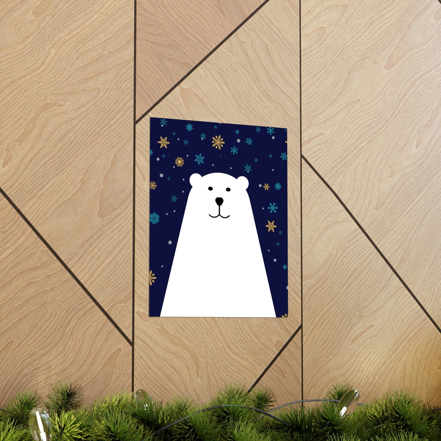 Polar Bear Arctic Art Premium Matte Vertical Posters Ichaku [Perfect Gifts Selection]