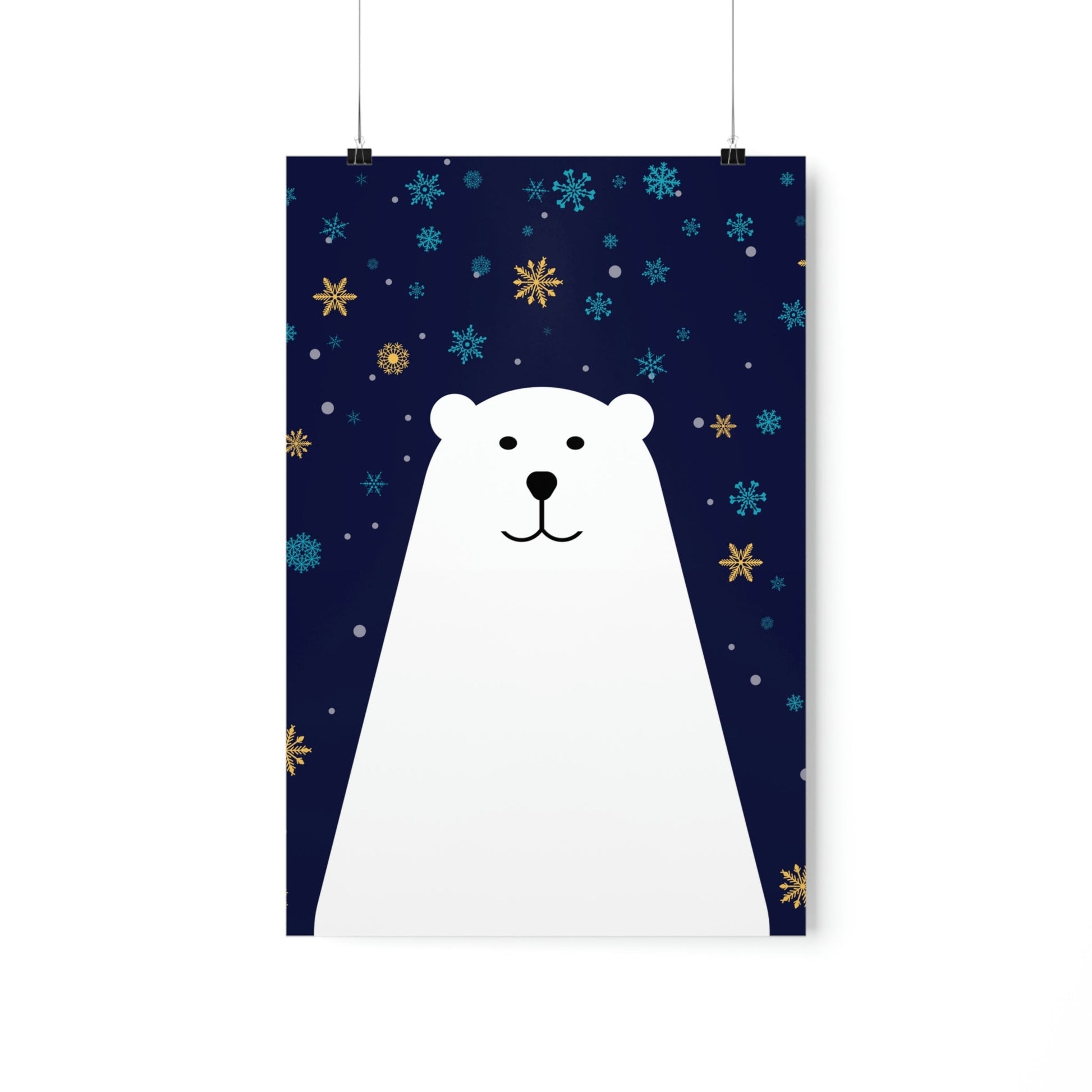 Polar Bear Arctic Art Premium Matte Vertical Posters Ichaku [Perfect Gifts Selection]