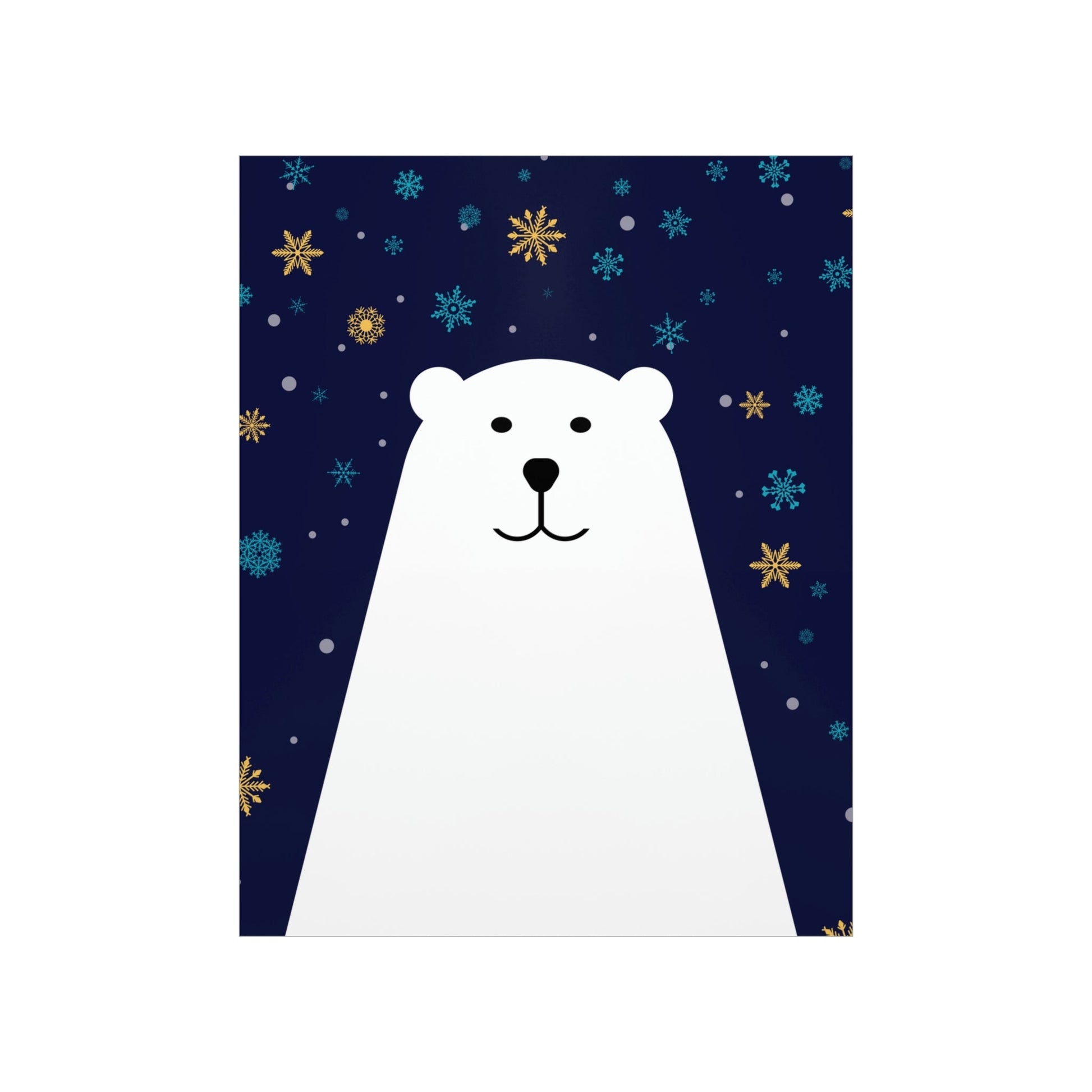 Polar Bear Arctic Art Premium Matte Vertical Posters Ichaku [Perfect Gifts Selection]