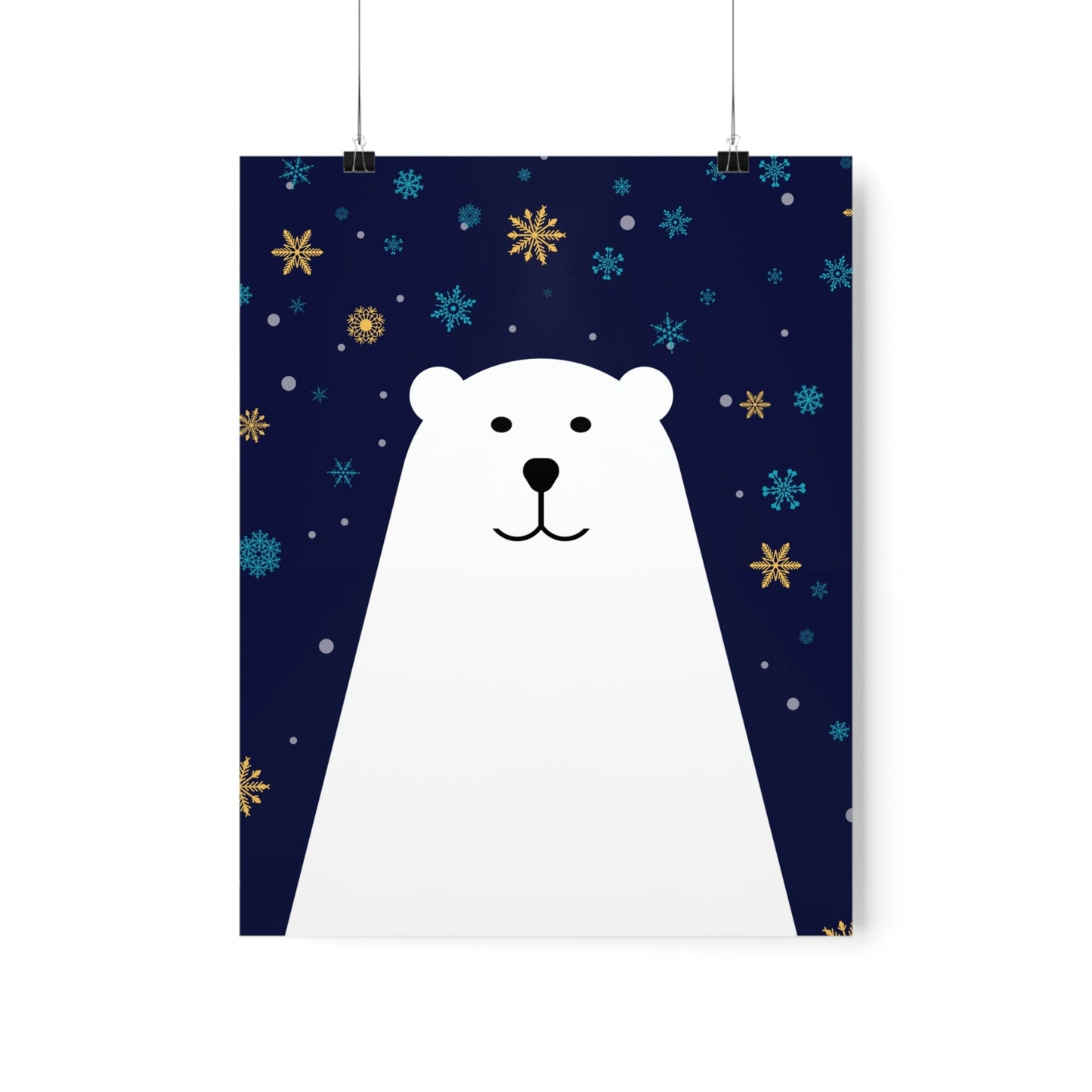 Polar Bear Arctic Art Premium Matte Vertical Posters Ichaku [Perfect Gifts Selection]