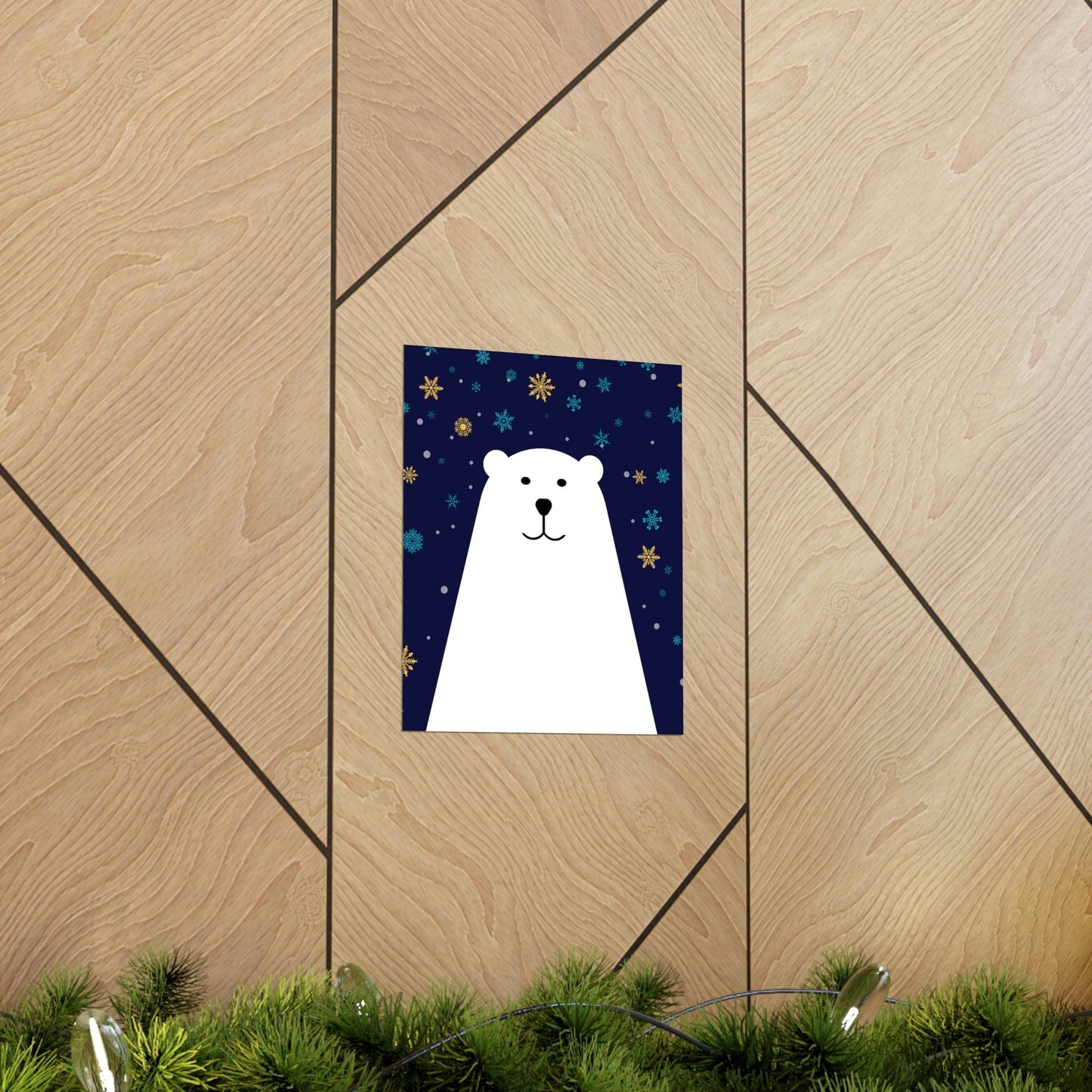 Polar Bear Arctic Art Premium Matte Vertical Posters Ichaku [Perfect Gifts Selection]