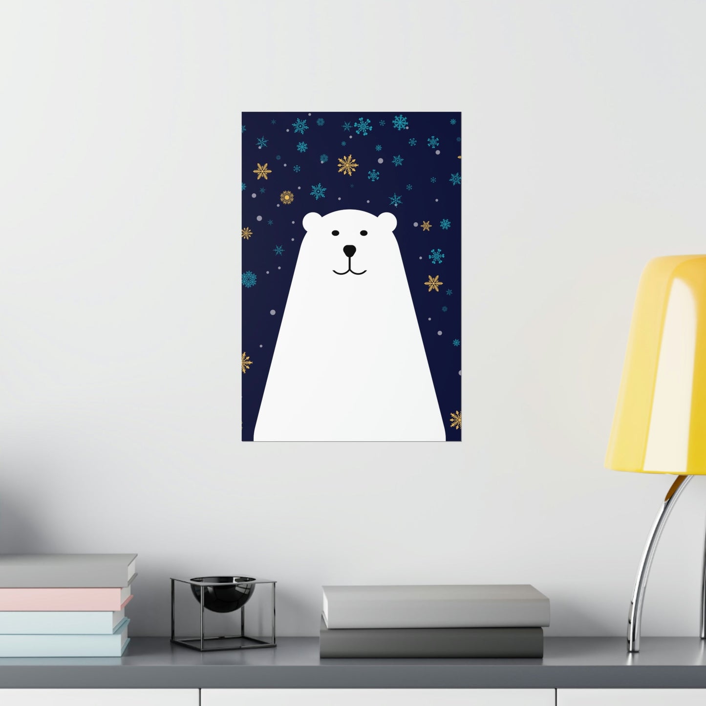 Polar Bear Arctic Art Premium Matte Vertical Posters Ichaku [Perfect Gifts Selection]