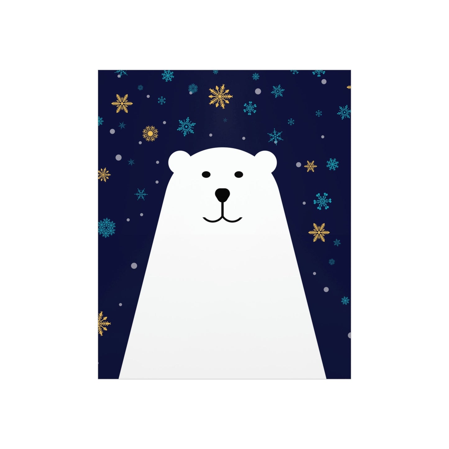 Polar Bear Arctic Art Premium Matte Vertical Posters Ichaku [Perfect Gifts Selection]