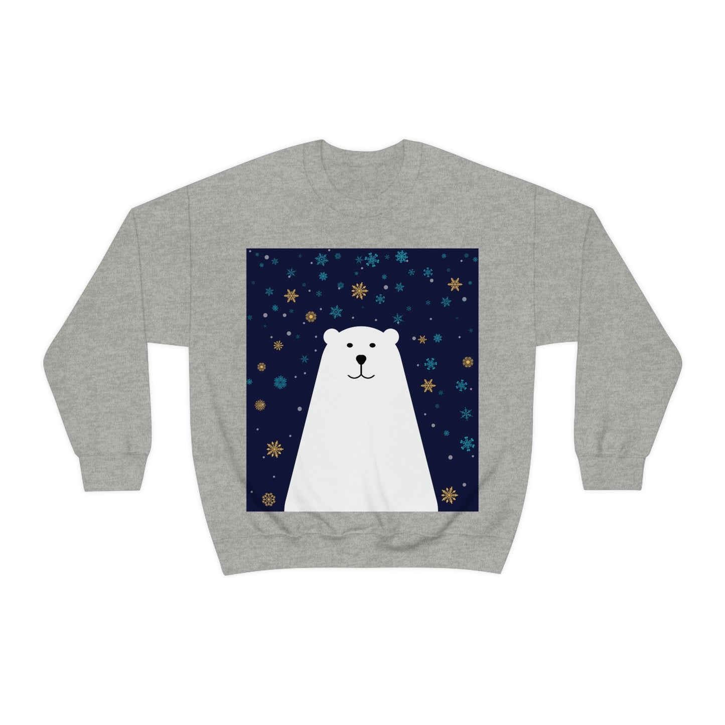 Polar Bear Arctic Art Unisex Heavy Blend™ Crewneck Sweatshirt Ichaku [Perfect Gifts Selection]