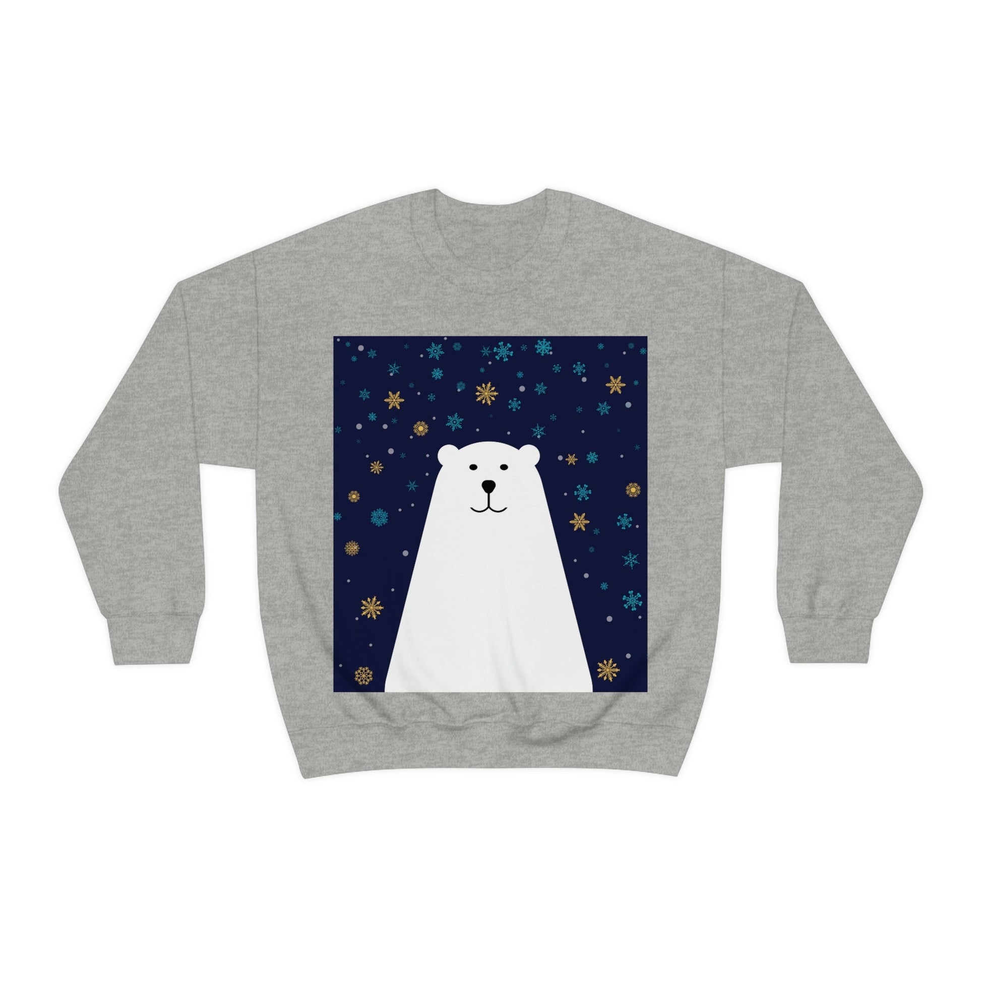 Polar Bear Arctic Art Unisex Heavy Blend™ Crewneck Sweatshirt Ichaku [Perfect Gifts Selection]