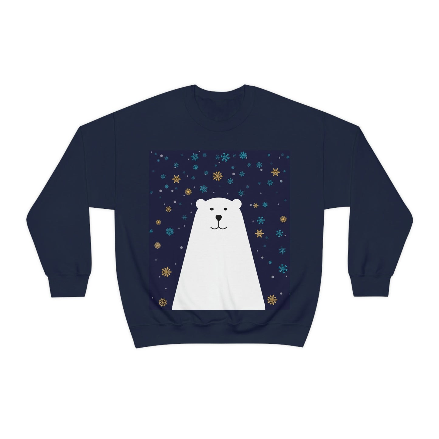 Polar Bear Arctic Art Unisex Heavy Blend™ Crewneck Sweatshirt Ichaku [Perfect Gifts Selection]