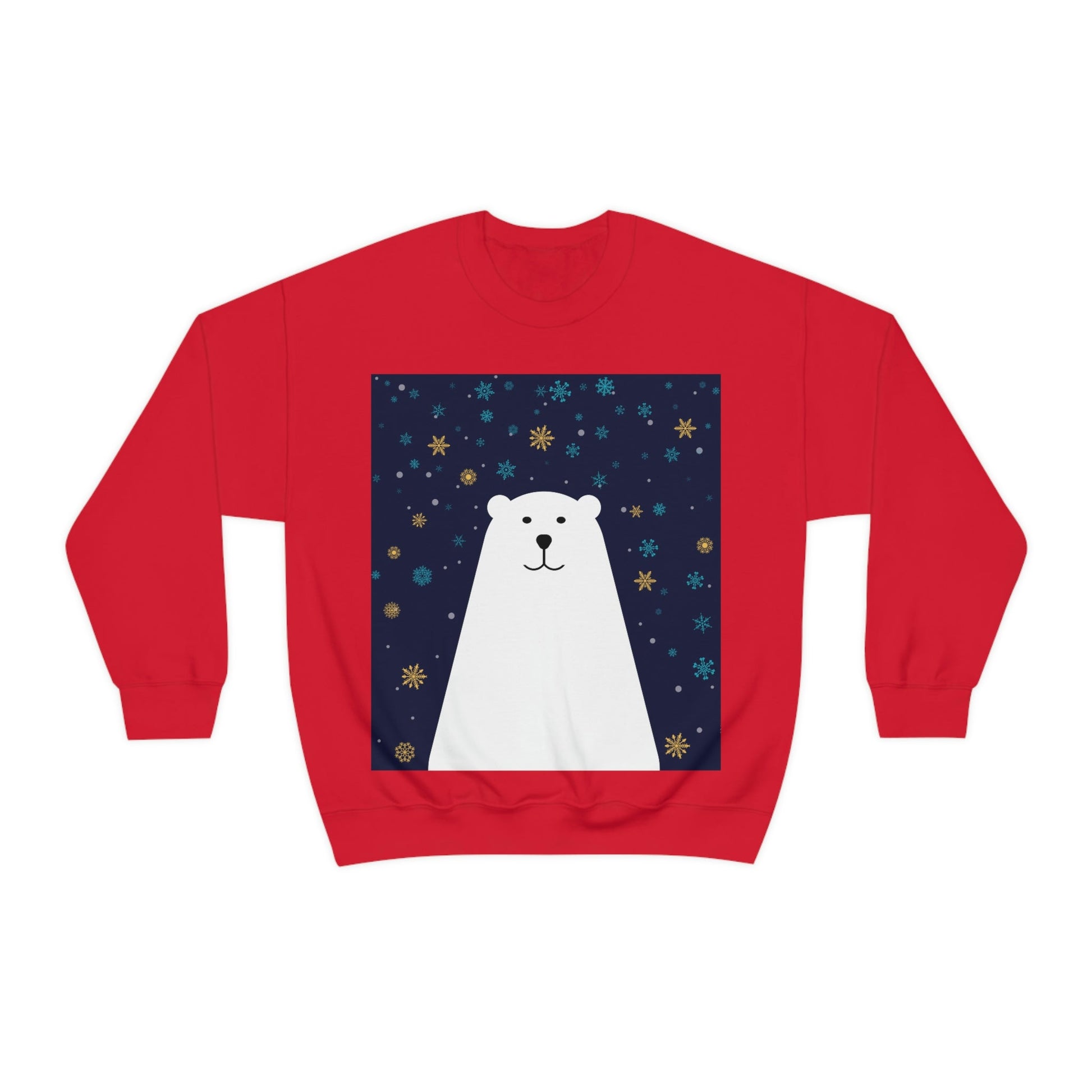 Polar Bear Arctic Art Unisex Heavy Blend™ Crewneck Sweatshirt Ichaku [Perfect Gifts Selection]