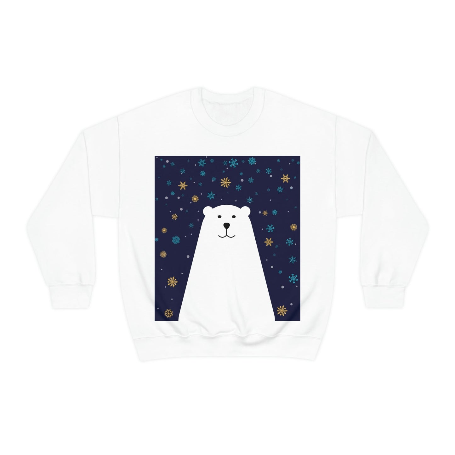 Polar Bear Arctic Art Unisex Heavy Blend™ Crewneck Sweatshirt Ichaku [Perfect Gifts Selection]