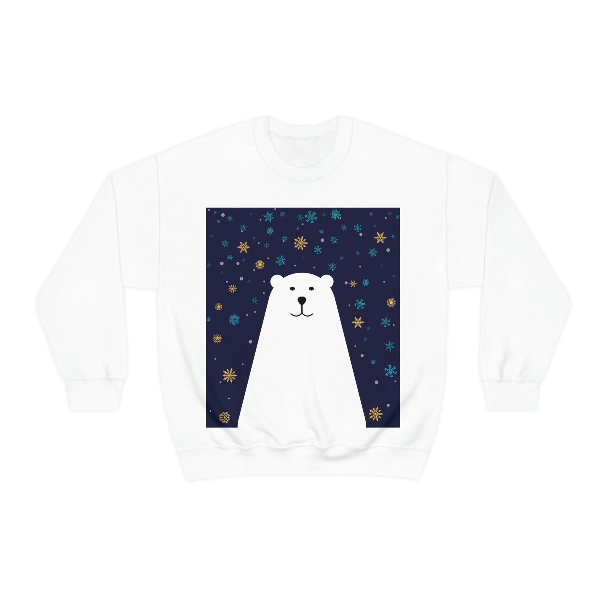 Polar Bear Arctic Art Unisex Heavy Blend™ Crewneck Sweatshirt Ichaku [Perfect Gifts Selection]